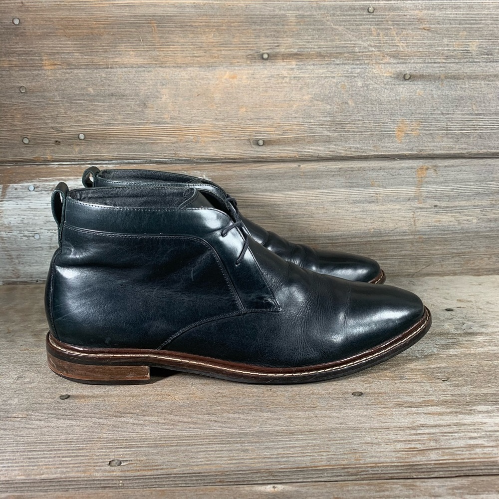 Cole Haan Grand OS Black Leather Chukkas